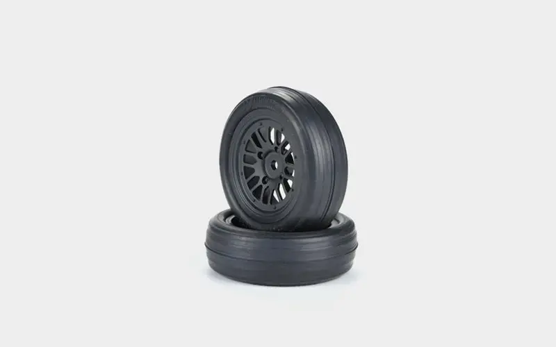 Carisma - Eliminators Pre-Mounted Drag Racing S Compound Slick Front Tires (Pr) 1