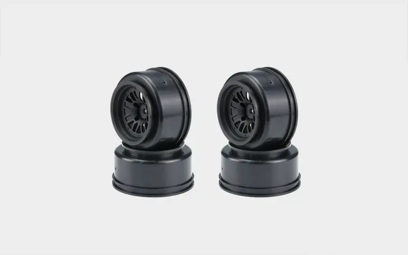 Carisma - Multi Spoke Rear Drag Spec Racing Wheels Blk (4) 12Mm Hex 1