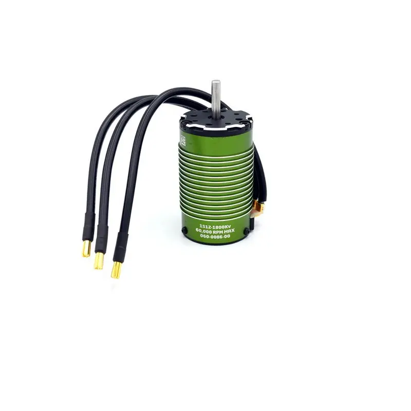 Castle Creations - 4-Pole Sensored Brushless Motor, 1512-1800Kv With 12Awg Wire, 4Mm Bullets 1