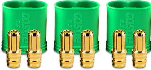 Castle Creations - 6.5 Mm Polarized Connectors Male Multi-Pack 1