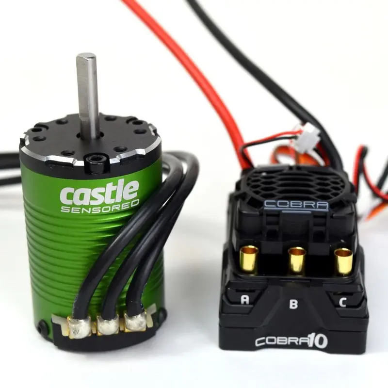 Castle Creations - Cobra 10, 6S Max, 25.2V Max, 8A Peak Bec, W/1410-3800Kv 5Mm Sensored Motor 1