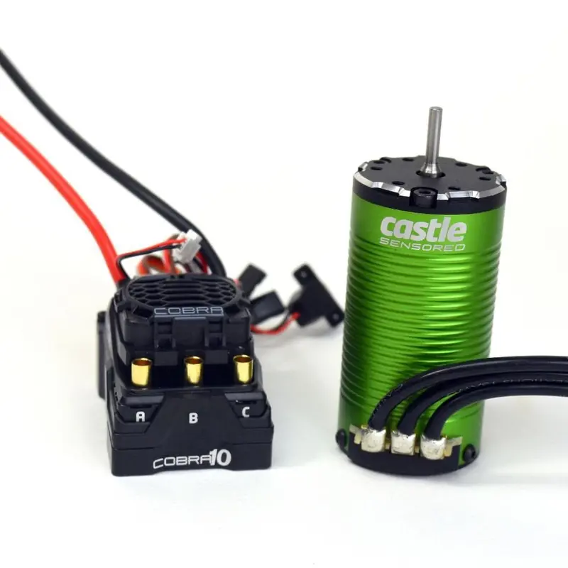 Castle Creations - Cobra 10, 6S Max, 25.2V Max, 8A Peak Bec, W/1412-3200Kv Sensored Motor 1