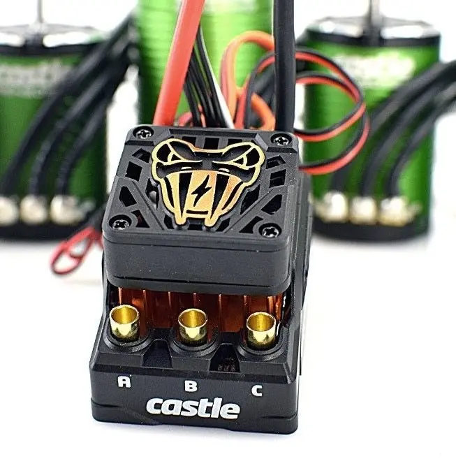 Castle Creations - Copperhead 10 1410-3800Kv 5Mm Shaft Combo 1/10 Surface Esc 1