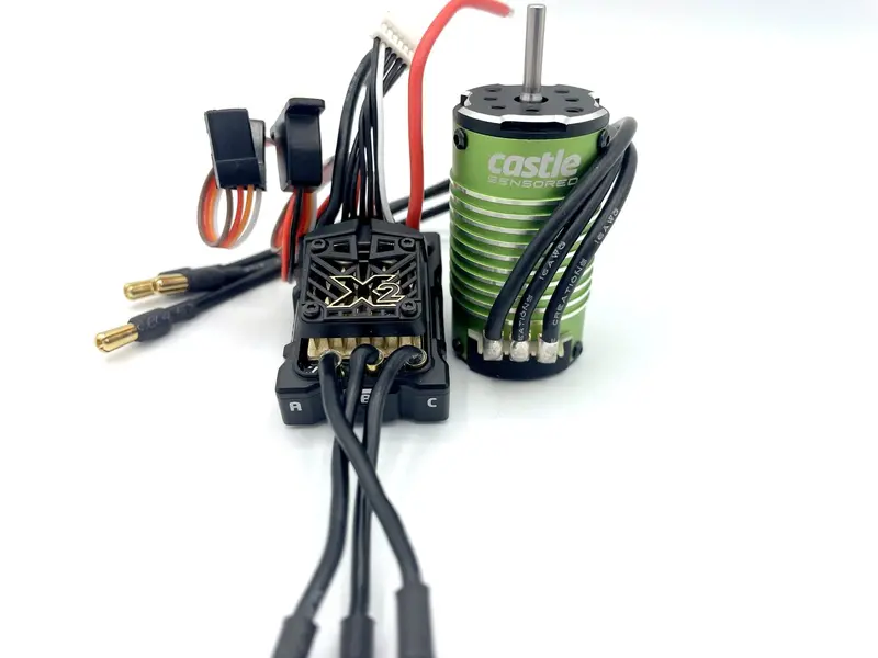 Castle Creations - Mamba Micro X2, 16.8V, Waterproof Esc With 1007-6350Kv Sensored Motor Combo 1