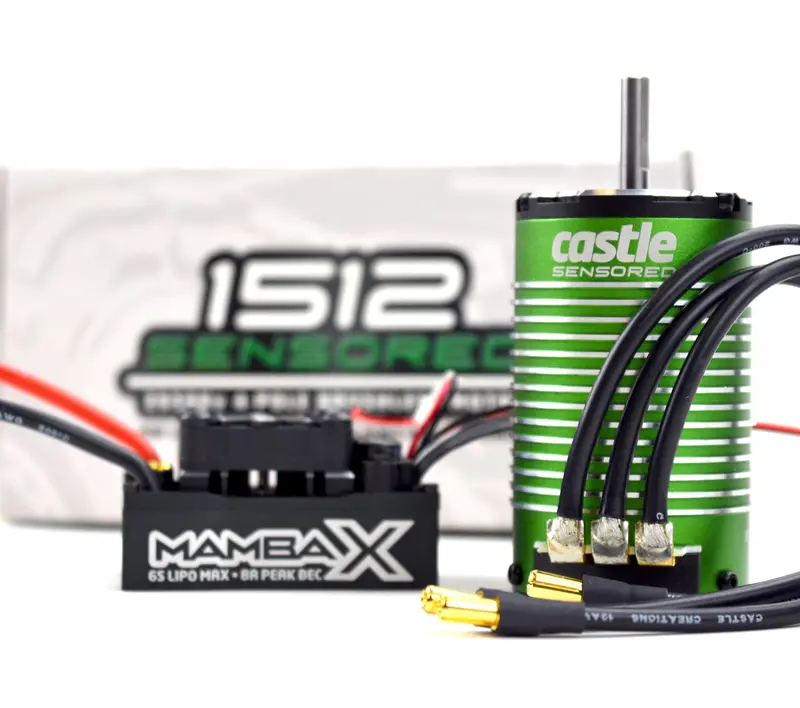 Castle Creations - Mamba X 25.2V Waterproof Esc & 1512-1800Kv Sensored Motor, E-Buggy Combo 1