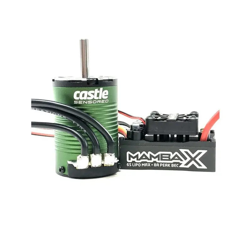 Castle Creations - Mamba X Sct Pro Sensored 25.2V Wp Esc & 1410-3800Kv 5Mm Combo 1