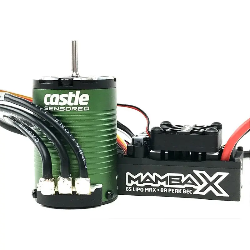 Castle Creations - Mamba X Sct Pro Sensored 25.2V Wp Esc & 1410-3800Kv Combo 1