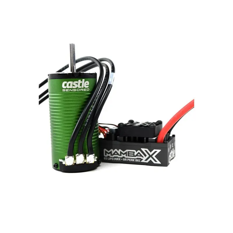 Castle Creations - Mamba X Sct Sensored 25.2V Wp Esc & 1415-2400Kv 5Mm Combo 1