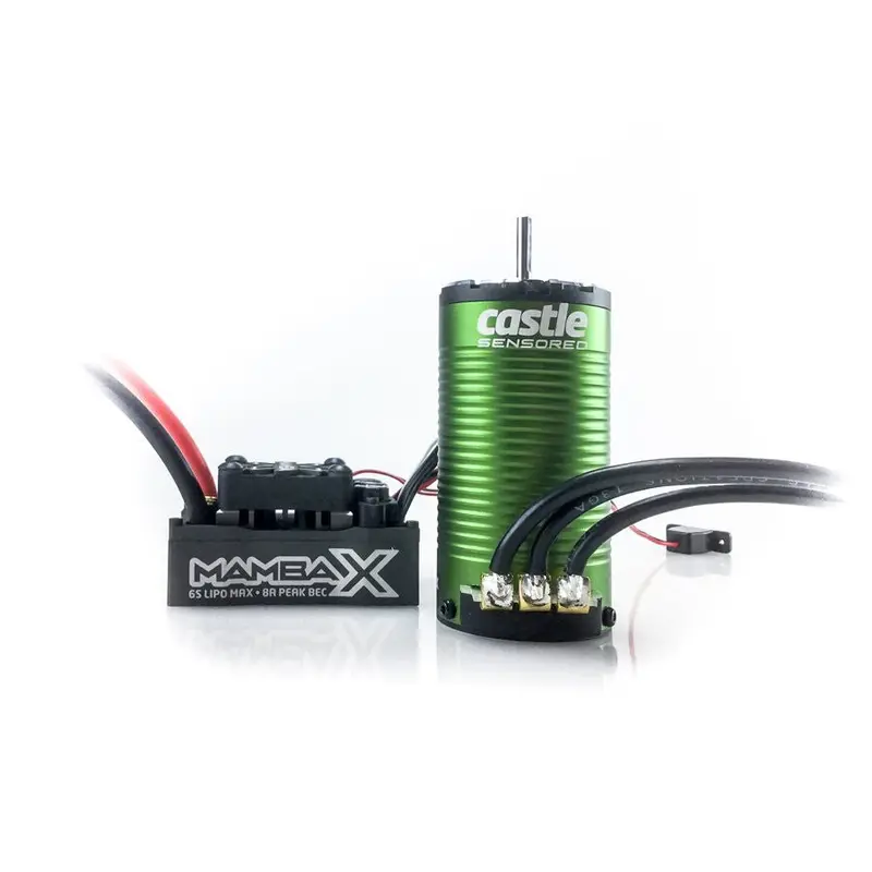 Castle Creations - Mamba X Sct Sensored 25.2V Wp Esc & 1415-2400Kv Combo 1