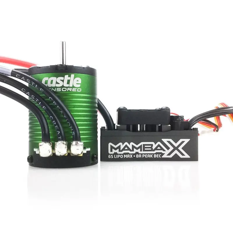 Castle Creations - Mamba X Sensored 25.2V Wp Esc 1406-6900Kv Combo 1