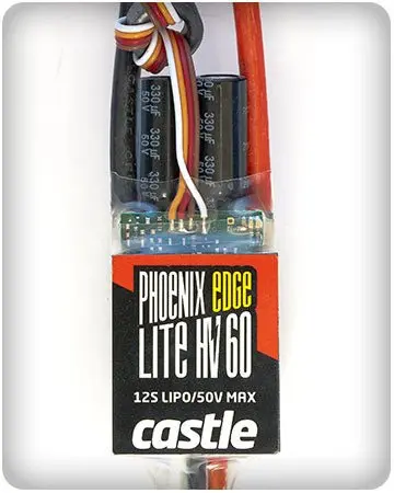 Castle Creations - Phoenix Edge Lite High Voltage 60 Amp Esc, 12S/50.4V, W/ No Bec 1