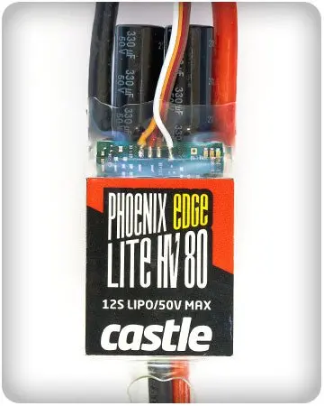 Castle Creations - Phoenix Edge Lite High Voltage 80 Amp Esc, 12S/50.4V, W/ No Bec 1