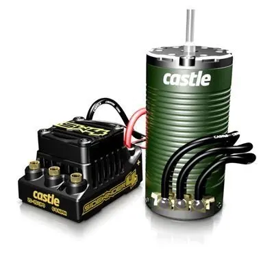 Castle Creations - Sidewinder 4 Waterproof Sensorless Esc, W/ 1415-2400Kv Sensored Motor 1