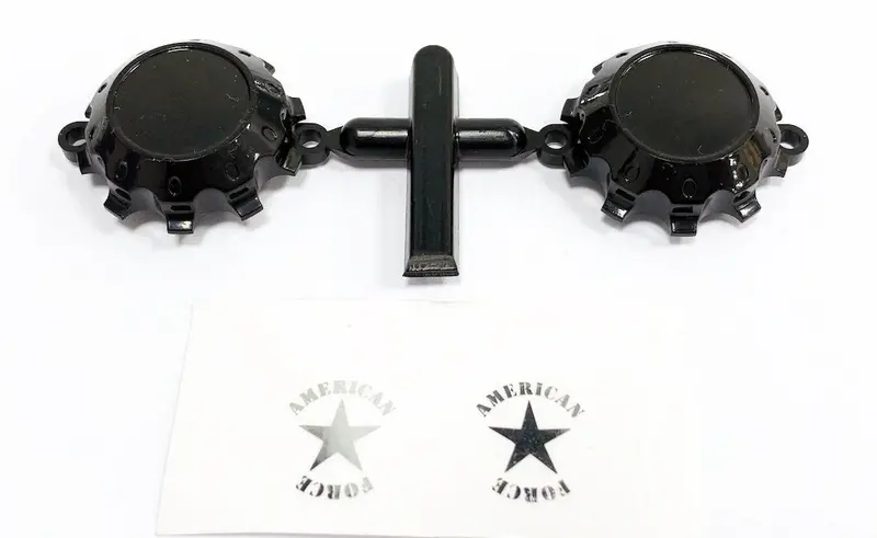 Cen Racing - American Force H01 Contra Wheel Cap, Black, W/ Decal 1