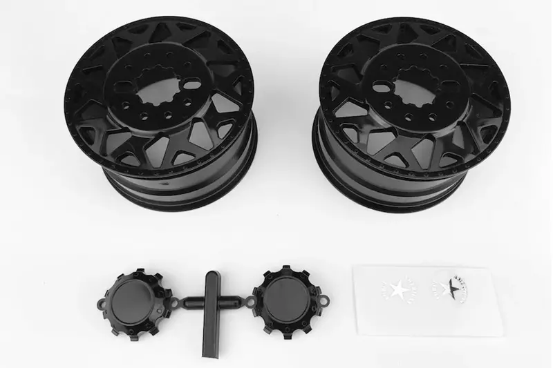 Cen Racing - American Force H01 Contra Wheels (Black W/ Black Cap) Dl- Series 2Pcs 1