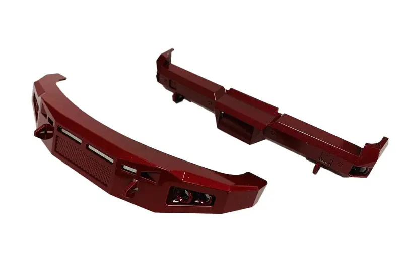 Cen Racing - Candy Apple Red Bumper Set, Front And Rear, For F250 Or F450 1