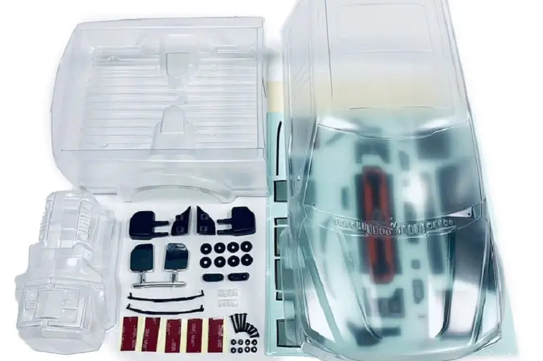 Cen Racing - Ford F-250 Complete Body Set, Clear With Headlight Bracket 1