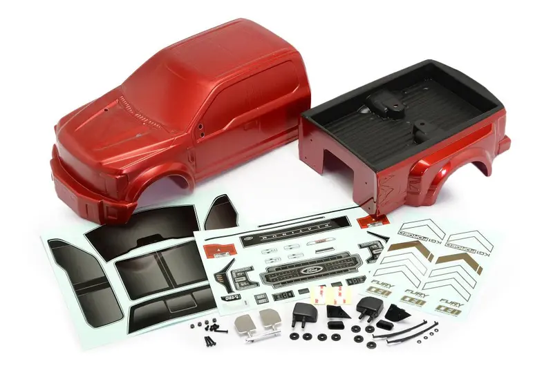 Cen Racing - Ford F-450 Sd Complete Body Set (Candy Apple Red) 1