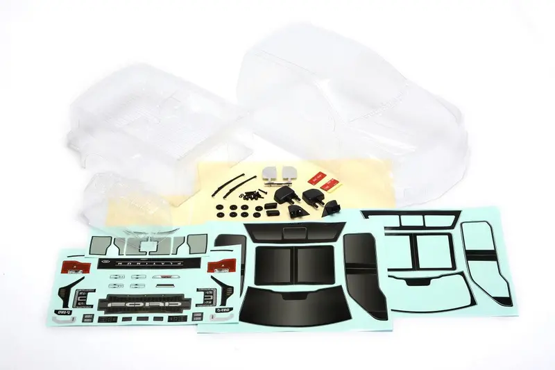 Cen Racing - Ford F-450 Sd Complete Body Set W/Light Bucket (Clear) 1