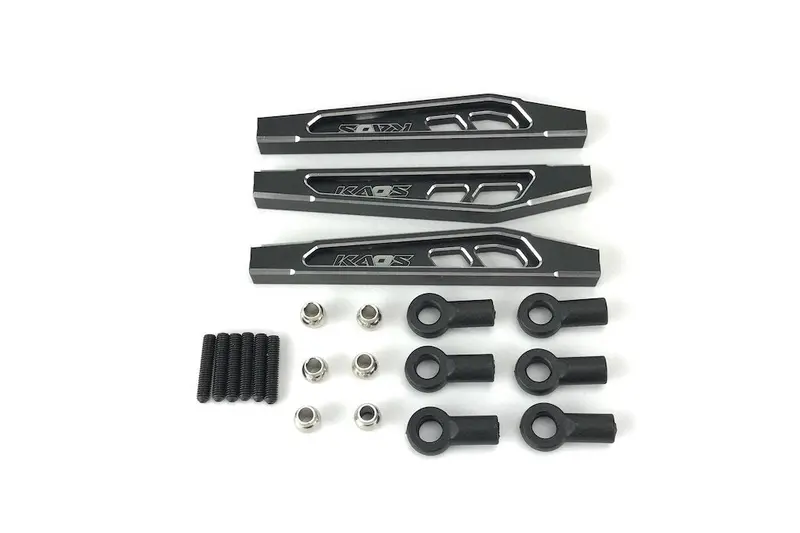 Cen Racing - Kaos Cnc Aluminum Front Upper & Lower Suspension Links (69Mm, Black) (3Pcs) F450 1