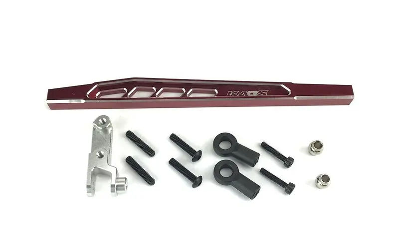 Cen Racing - Kaos Cnc Aluminum Rear 4Th Suspension Link Set (Upper Right, 117Mm, Red/Silver) F450 1