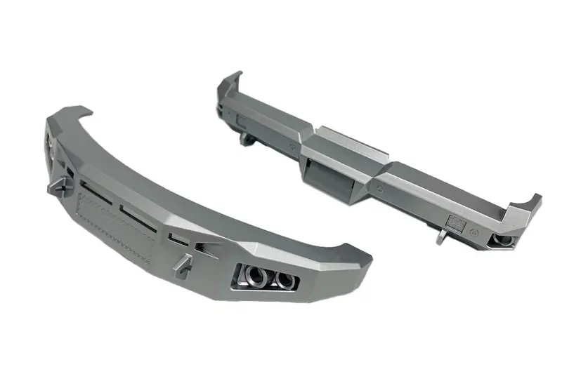 Cen Racing - Matte Silver Bumper Set, Front And Rear, For F250 Or F450 1