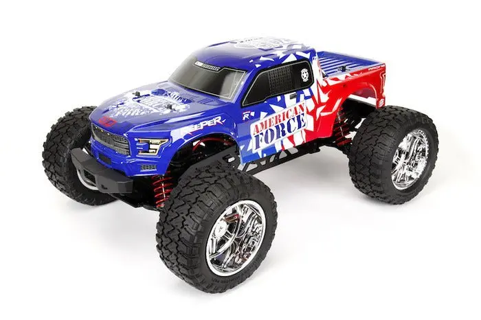 Cen Racing - Reeper American Force Edition Mega Monster Truck 1/7 Rtr, Brushless W/ Hobbywing Esc And Savox Servo 1