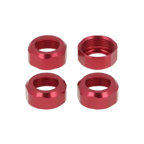 Cen Racing - Shock Cap, Red Anodized, For The Q & Mt Series (4Pcs) 1