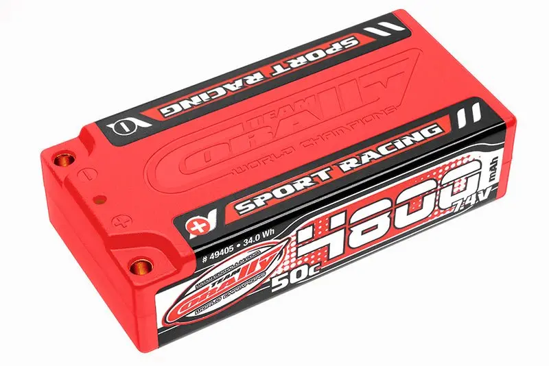 Corally - 4800Mah 7.4V 2S 50C Hardcase Sport Racing Shorty Lipo Battery - 4Mm Bullets 1
