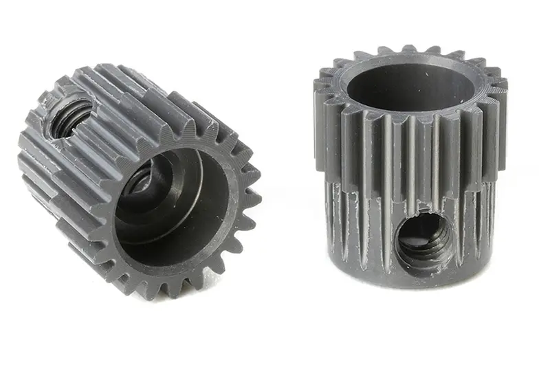 Corally - 64 Dp Pinion - Short - Hard Anodized Al7075 - 21 Teeth - Shaft Dia. 3.17Mm 1