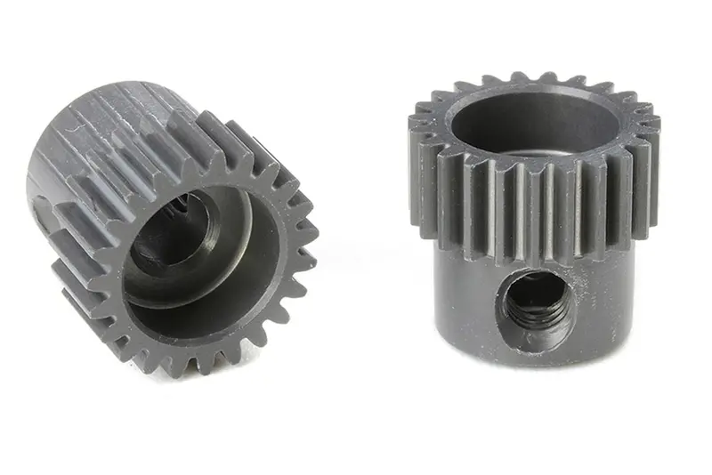 Corally - 64 Dp Pinion - Short - Hard Anodized Al7075 - 23 Teeth - Short Dia. 3.17Mm 1