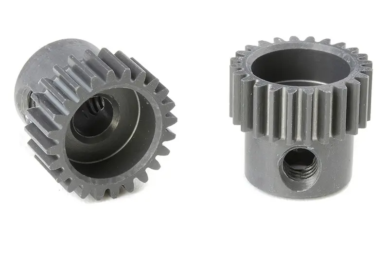 Corally - 64 Dp Pinion - Short - Hard Anodized Al7075 - 24 Teeth - Shaft Dia. 3.17Mm 1