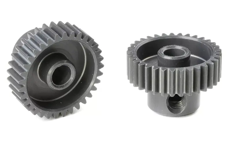 Corally - 64 Dp Pinion - Short - Hard Anodized Al7075 - 33 Teeth - Short Dia. 3.17Mm 1
