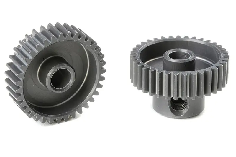 Corally - 64 Dp Pinion - Short - Hard Anodized Al7075 - 35 Teeth - Shaft Dia. 3.17Mm 1