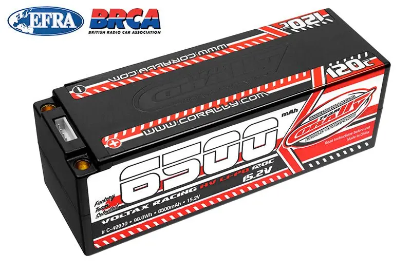 Corally - 6500Mah 15.2V 4S 120C Voltax Hardcase Lipo Battery - 5Mm Bullets 1