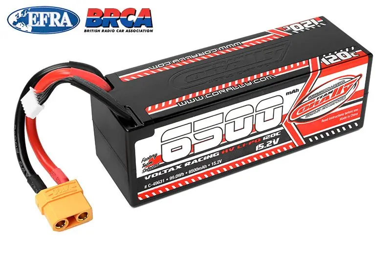 Corally - 6500Mah 15.2V 4S 120C Voltax Hardcase Lipo Battery With Hardwired Xt90 Connector 1