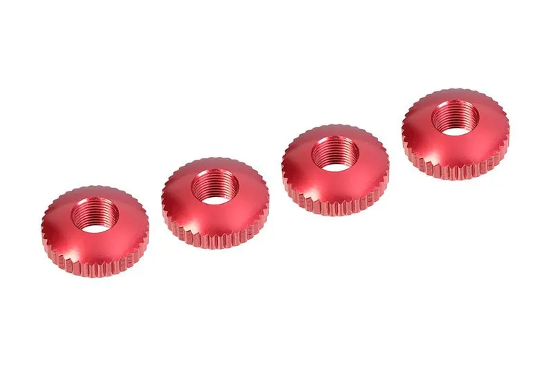 Corally - Aluminum Body Mount Cambered Nuts - 4 Pcs 1