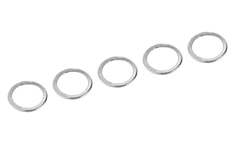 Corally - Aluminum Shim Ring - Id 6.35Mm - 0.4Mm - 5 Pcs 1
