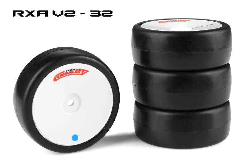 Corally - Attack Rxa V2 Rubber Tires, For 1/10 Ep Touring, 32 Shore, Asphalt (4Pcs) 1