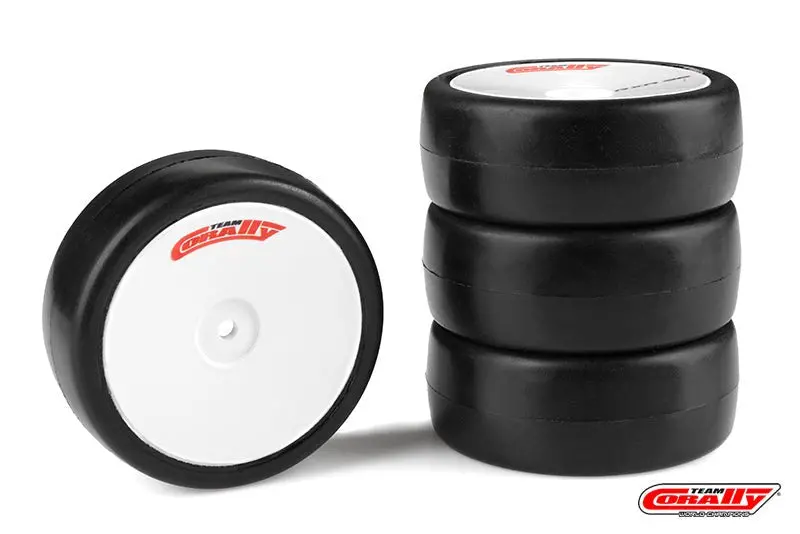 Corally - Attack Rxc V2 Rubber Tires For 1/10 Ep Touring, 36 Shore, Carpet 4Pcs 1