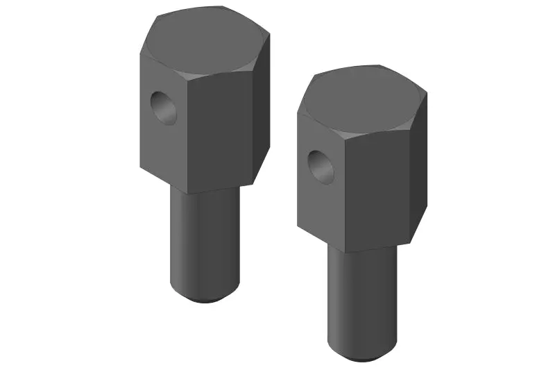 Corally - Battery Brace Screws - 2 Pcs: Mammoth, Moxoo, Triton 1