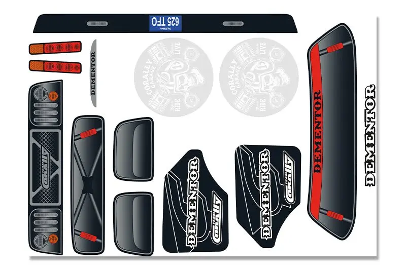 Corally - Body Decal Sheet  - Dementor Xp 6S - 1 Pc 1