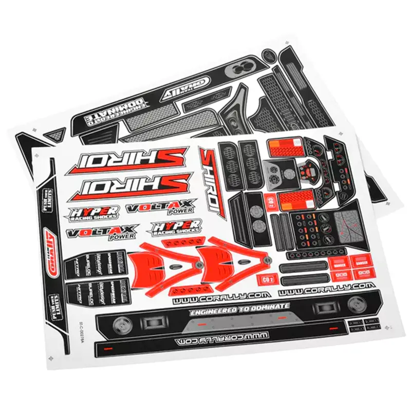 Corally - Body Decal Sheet - Shiroi - 1 Pc 1