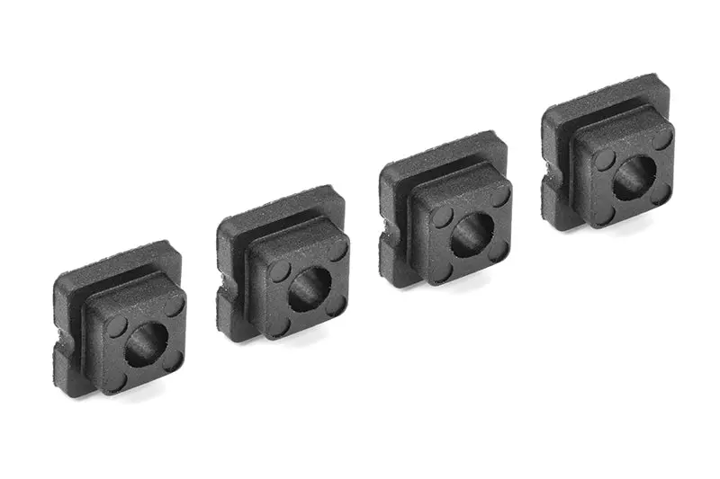 Corally - Bushings Set - For 4Mm Shock Tower - Through Hole - 0 Deg - Composite - 4Pcs 1