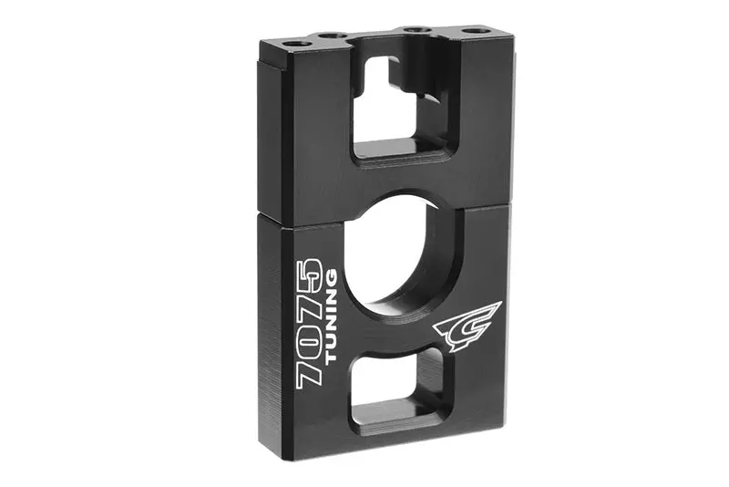 Corally - Center Diff Bulkhead, Swiss Made 7075 T6, Black, Made In Italy 1