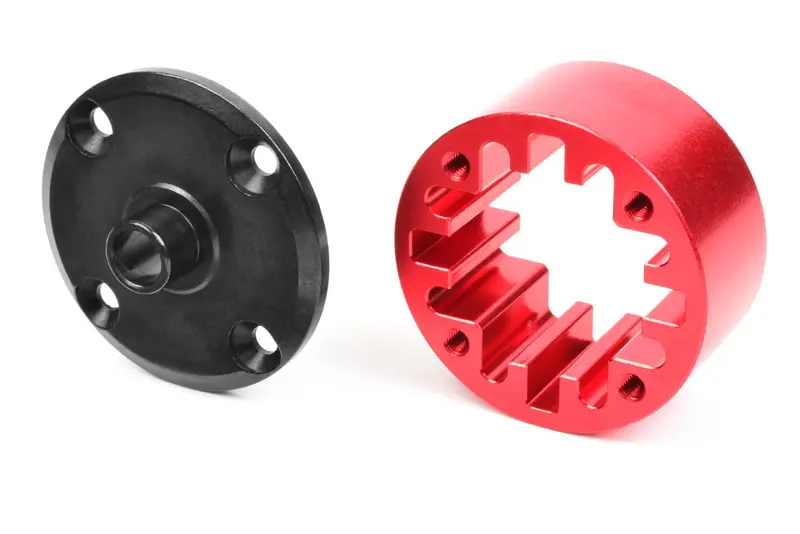 Corally - Center Diff Case - 35Mm - Aluminium Center/Steel Flange - 1 Pc, Fits All 1/8 Models 1