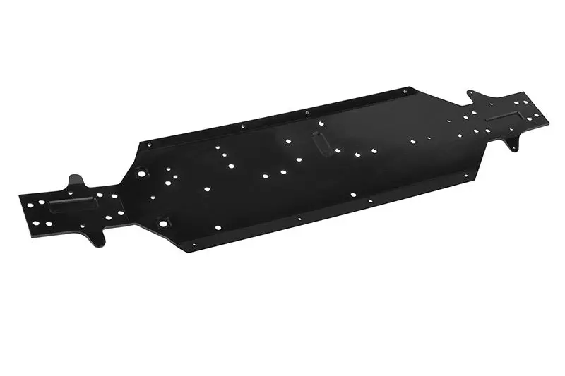 Corally - Chassis, Asuga Xlr, Aluminum, Black 1