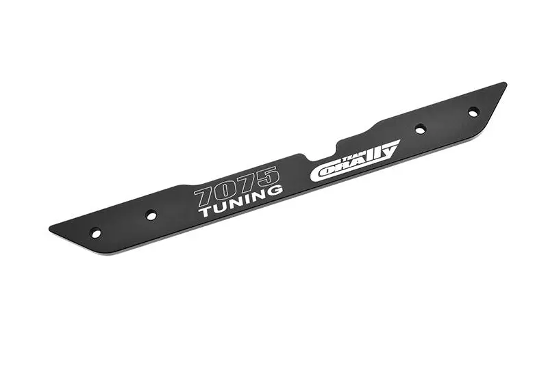 Corally - Chassis Brace, Center Lower, Asuga Xlr, Swiss Made 7075 T6, 3Mm, Hard Anodized, Black, Made In Italy 1
