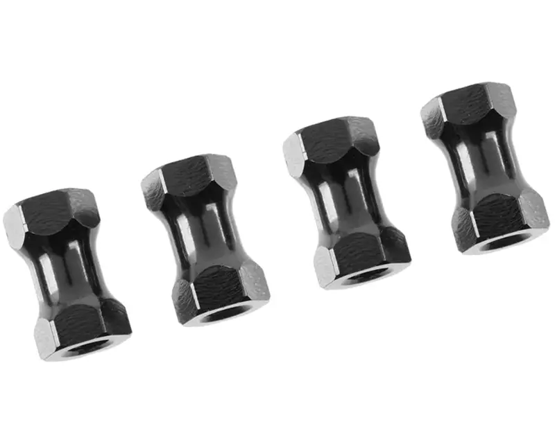 Corally - Chassis Post - 10Mm - Aluminum - Black - 4 Pcs 1