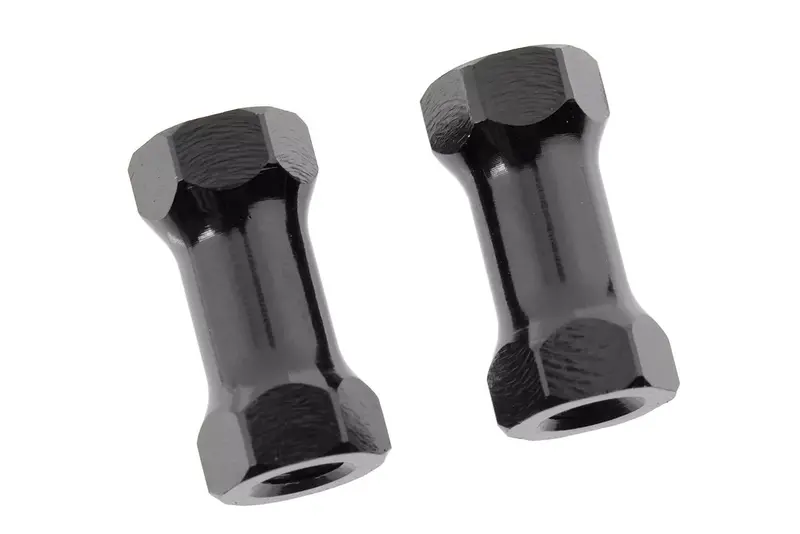 Corally - Chassis Post - 12Mm - Aluminum - Black - 2 Pcs 1